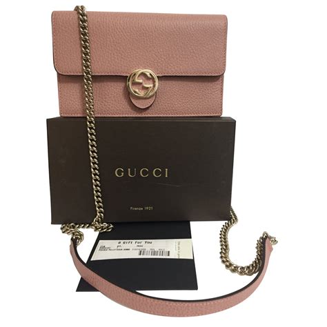 gucci wallet on chain pink